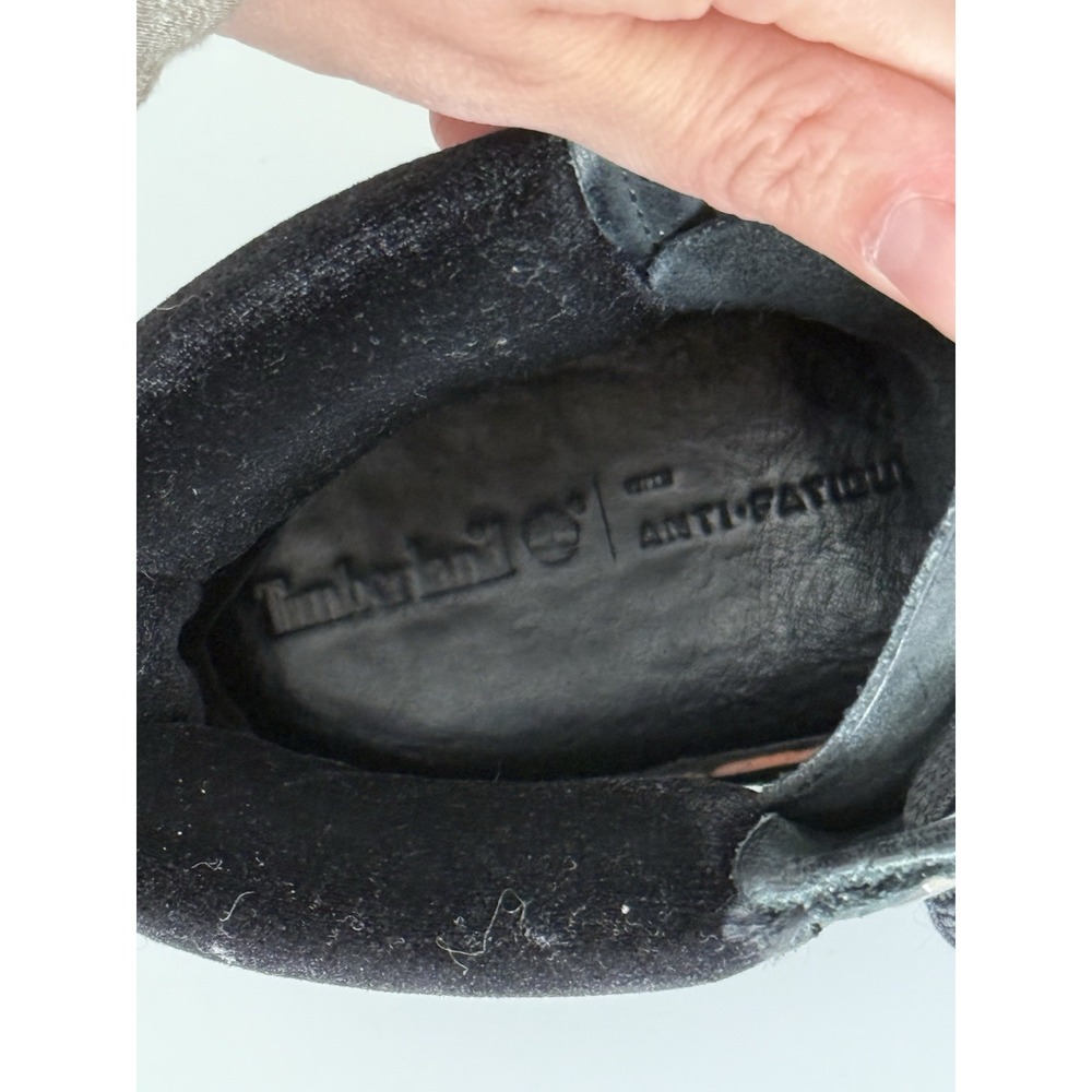 Timberland TB0A1KHH Women's Black Velvet Leather 6" Premium Collar Boot Sz 7 - Picture 9 of 10